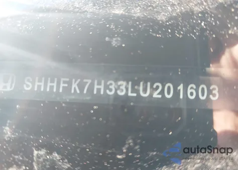 2020 Honda Civic Lx z USA, uszkodzony, nr VIN SHHFK7H33LU201603